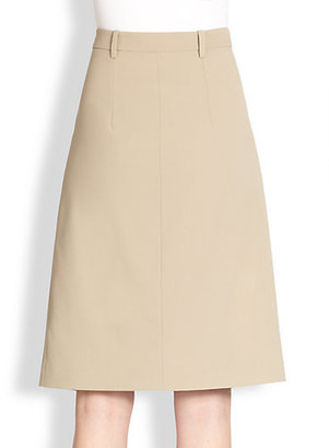 Michael Kors Button-Front Trouser Skirt