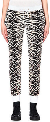Juicy Couture Amazon tiger-print velour jogging bottoms