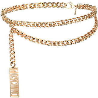 Moschino Logo chain belt