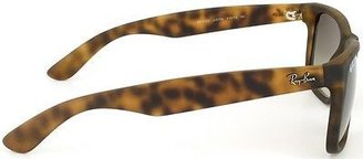 Ray-Ban RB 4165 Justin Rectangular 710/13 Havana Rubber Plastic Sunglasses 54mm