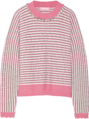 Ryan Lo Crystal-embellished wool-blend sweater