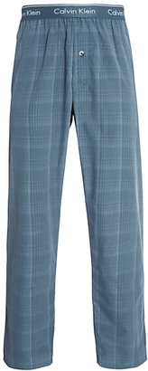 Calvin Klein Woven Dylan Plaid Lounge Pants, Blue