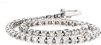 Lord & Taylor 14Kt. White Gold and Diamond Tennis Bracelet