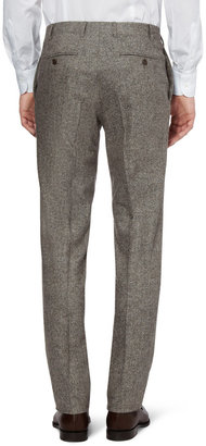 Canali Grey Tapered Wool-Blend Suit Trousers