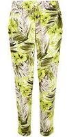 Dorothy Perkins Womens Lime Floral Joggers- Green