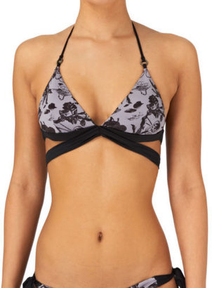 Diesel Calypso  Womens  Bikini Top - Black/Grey