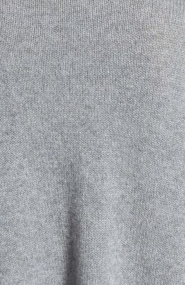White + Warren Jigsaw Intarsia Cashmere Asymmetrical Sweater