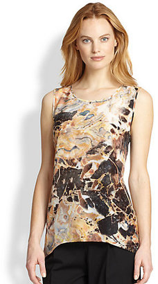 Lafayette 148 New York Lucy Marble Sleeveless Top