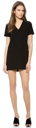 Alexander Wang T by Drape Suiting V Neck Dress