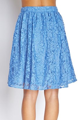 Forever 21 Contemporary Lace A-Line Skirt