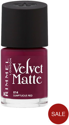 Rimmel Velvet Matte Nail Polish - Sumptuous Red