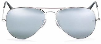 Ray-Ban Classic Mirror Aviator Sunglasses, 58mm