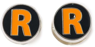 Raf Simons logo detail cufflinks