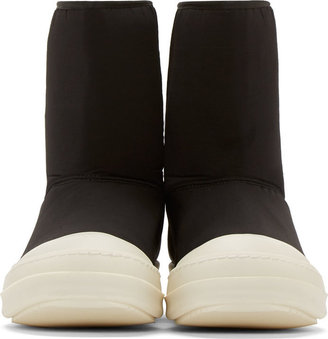 Rick Owens Black & White Padded Boots