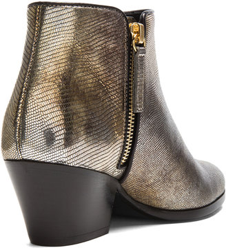 Giuseppe Zanotti Daddy Embossed Leather Ankle Booties in Tallin
