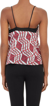 Thakoon Abstract-Print Eyelet Camisole