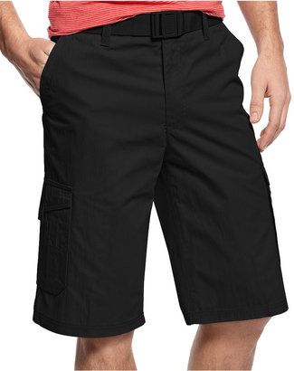 Alfani Big and Tall Belted Cargo Shorts