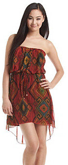 City Triangles Printed High Low Dress