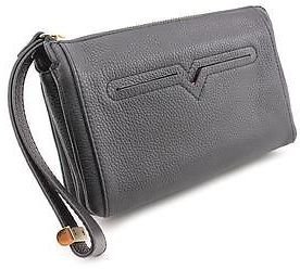 Vince Camuto Billy Womens Black Wallet Leather Wristlet