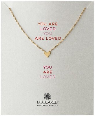 Dogeared You Are Loved Simple Heart Necklace