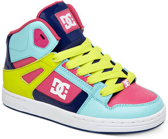 DC Girls' or Little Girls' Rebound High-Top Sneakers