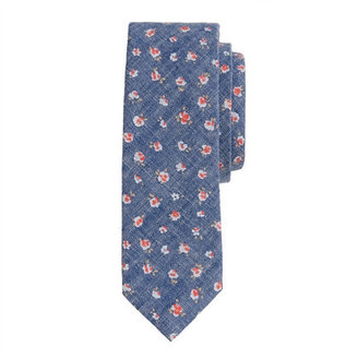 J.Crew Chambray floral tie