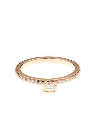 Rosegold Monique Péan White-diamond & rose-gold pinky ring