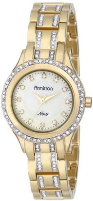 Swarovski Armitron Women's 75/5153CMGP Crystal Accented Gold-Tone Bracelet Watch