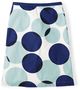 Boden Printed Cotton A-line Skirt