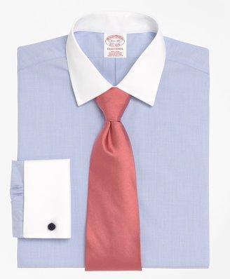 Brooks Brothers Madison Classic-Fit Dress Shirt, Non-Iron Contrast Ainsley Collar French Cuff