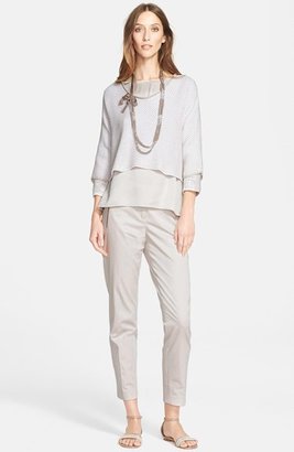 Fabiana Filippi Cotton & Linen Crop Sweater