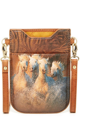 Icon Handbags ZUCKERMAN Charging Horses Cell Phone Holder