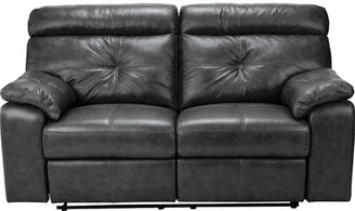 Living Cameron Prem Leather Rec Large Sofa - Black.
