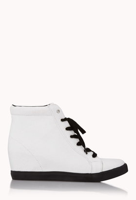 Forever 21 throwback wedge sneakers