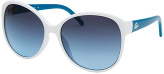 Lacoste Women's L!VE Cat Eye White Sunglasses