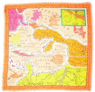 Echo Women's Vintage Map Of Mexico Square Scarf