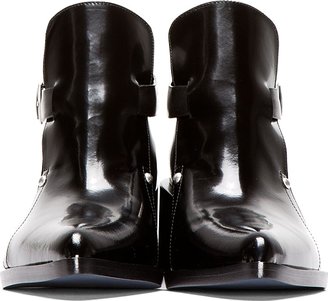 Jil Sander Black Pointed Toe Runway Boots
