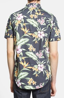 Globe 'Panama' Short Sleeve Tropical Print Shirt