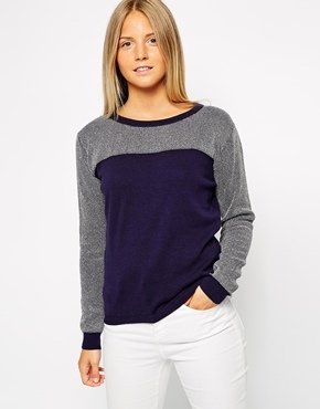 Sugarhill Boutique Spangle Sweater - Navy/silver