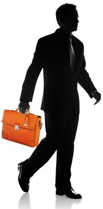 Tumi Men's 'Astor Dorilton - Slim Flap' Embossed Leather Briefcase - Black