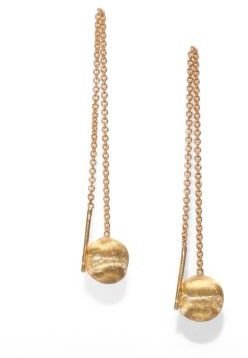 Marco Bicego Delicati 18K Yellow Gold Threaded Sphere Drop Earrings