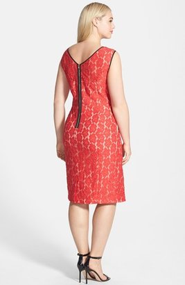 ABS by Allen Schwartz Lace Midi Dress (Plus Size)