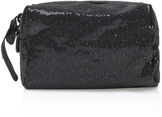 Topshop All-over glittery mini make-up bag, perfect for keeping your make-up essentials together. 100% polyurethane.