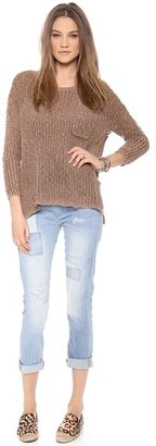 Free People Solid Greenwich Village Pullover