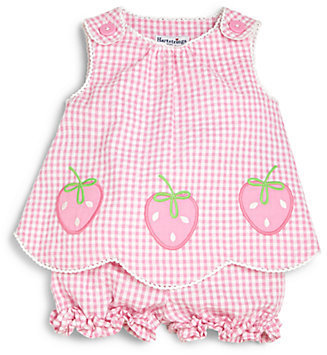 Hartstrings Infant's Two-Piece Strawberry Top & Bloomers Set