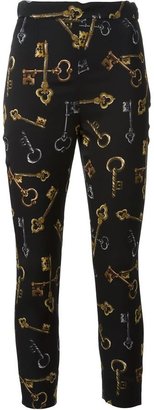 Dolce & Gabbana keys print trousers