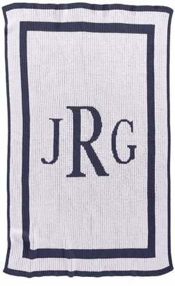 Butterscotch Blankees 'Classic Monogram' Personalized Crib Blanket