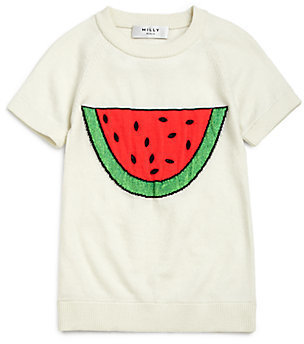 Milly Minis Girl's Watermelon Sweater Tee