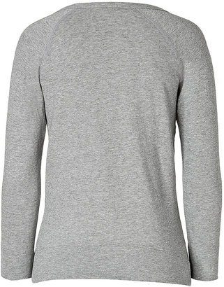 James Perse Vintage Cotton Raglan Sleeve T-Shirt in Grey