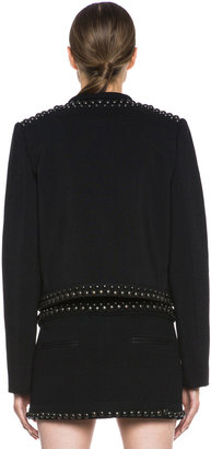 Isabel Marant Jewel Wool Embroidered Jacket in Black